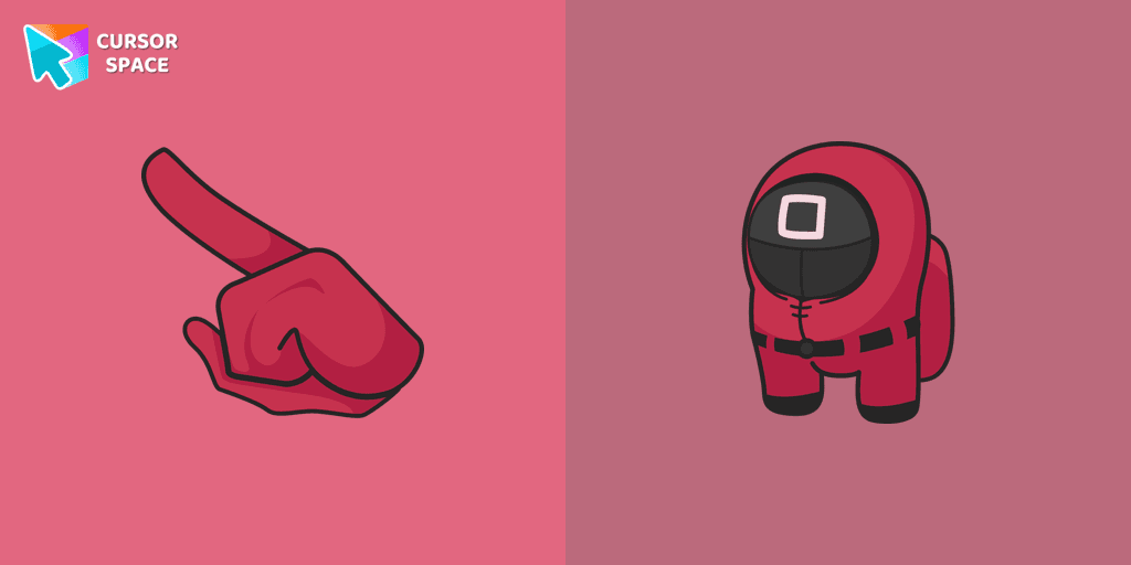 Among Us Squid Game Officer Character cursor cursor pack